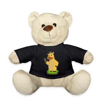 Giraffe hairdresser scissors - Teddy Bear - black - Front