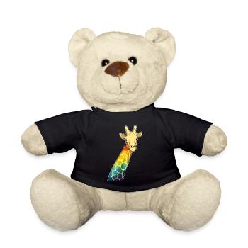 Giraffe Regenbogen - Teddy - Schwarz - Vorne