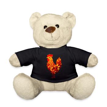 Poulet de feuilles panachées Automne Automne - Nounours - noir - Devant