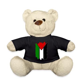 free palestine - Nounours - noir - Devant