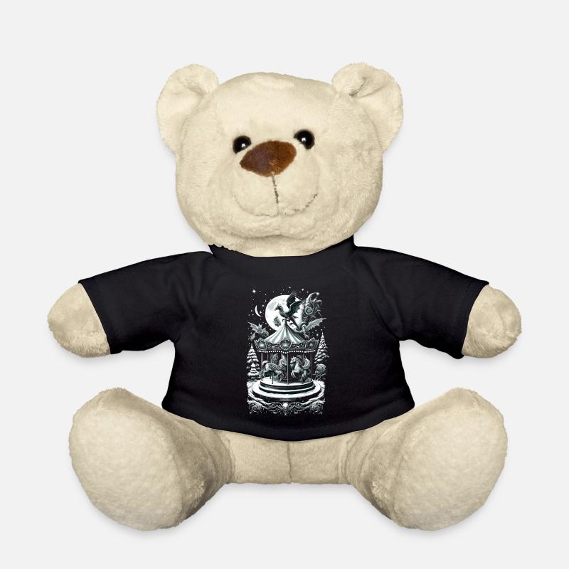 Mythical Holiday Carousel Fantasy Creature - Teddy - Schwarz