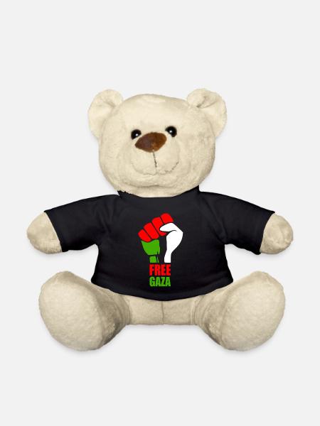 Save gaza - Teddy Bear - black