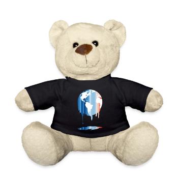 Réchauffement des rayures Changement de température mondiale 1850-2022 - Nounours - noir - Devant