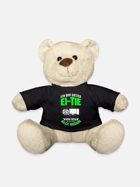 Ich Bin Dieser Ei-Tie Von Dem Alle Reden Computer - Teddy - Schwarz