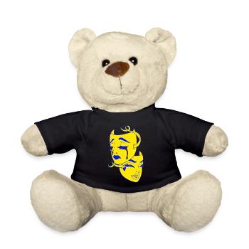 Schöne weibliche Malkunst Gesicht bunte Frau - Teddy - Schwarz - Vorne