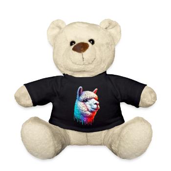 Alpaca - Teddy Bear - black - Front