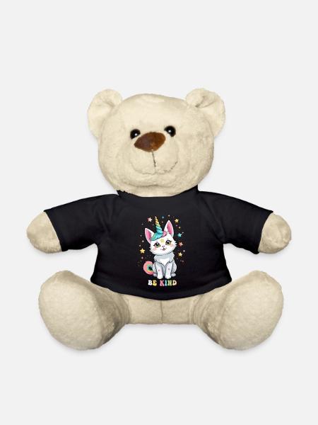 Akzeptieren Sie Respekt & Unterstützung Purride Cat Shirt - Teddy - Schwarz