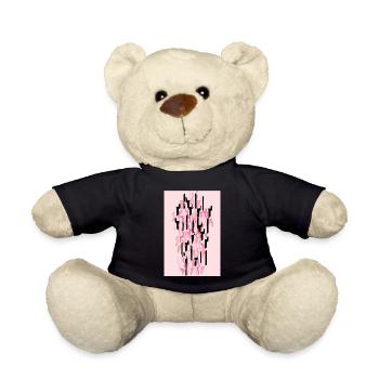 Camouflage Kunst Pink Gaming - Teddy - Schwarz - Vorne