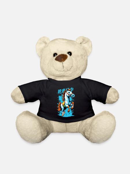 Wildpferd in Bunt - Teddy - Schwarz