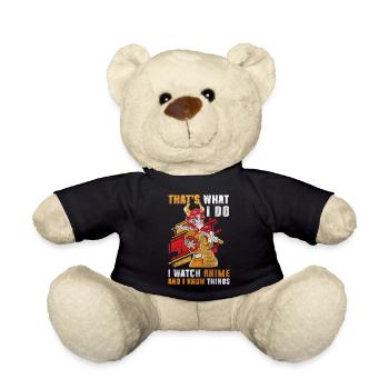 Anime Senpai Kunst - Teddy - Schwarz - Vorne