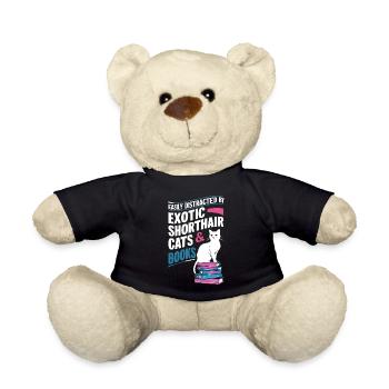 Katze Exotisch Kurzhaar Geschenk - Teddy - Schwarz - Vorne