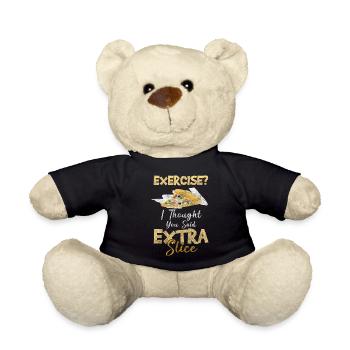 Pizzeria Pizzastück Liebe - Teddy - Schwarz - Vorne
