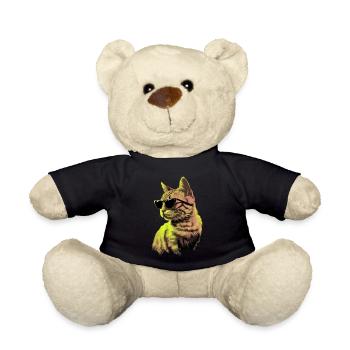 Sonnenbrille für Japanese Bobtail-Katzen Geschenk - Teddy - Schwarz - Vorne