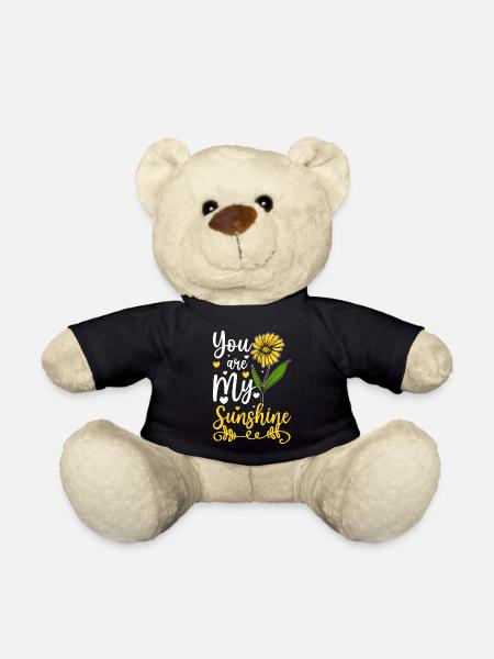 Cadeau Fleur Romantique - Nounours - noir