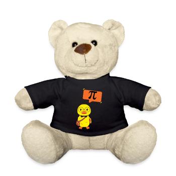 chick nerd- funny geek gift idea - Teddy Bear - black - Front
