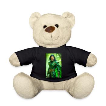 Loki ist ein gerissener Trickster-Gott und Gestaltwandler - Teddy - Schwarz - Vorne