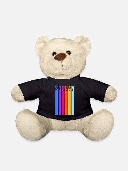 Chor - Sopran Retro Streifen - Teddy - Schwarz