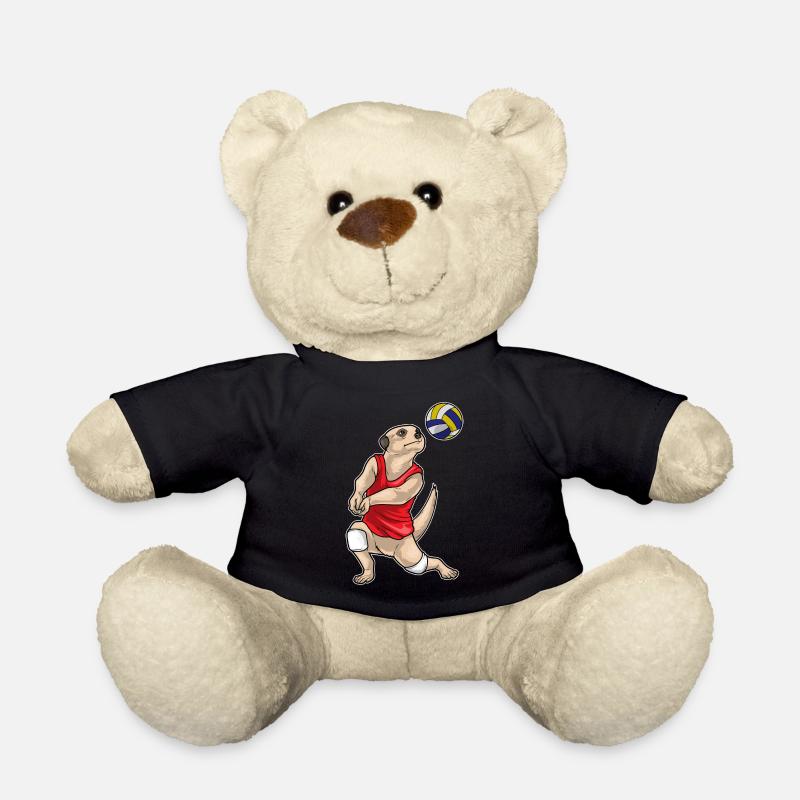 Erdmännchen Volleyballspieler Volleyball - Teddy - Schwarz