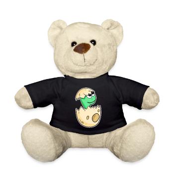 Baby dinosaur in egg - Teddy Bear - black - Front