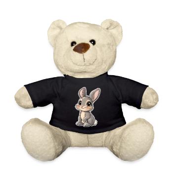 Hare - Teddy Bear - black - Front