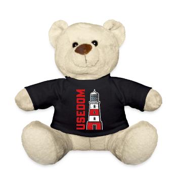 Insel USEDOM OSTSEE Urlaub Leuchtturm Lustig - Teddy - Schwarz - Vorne