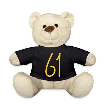 61 - Teddy Bear - black - Front