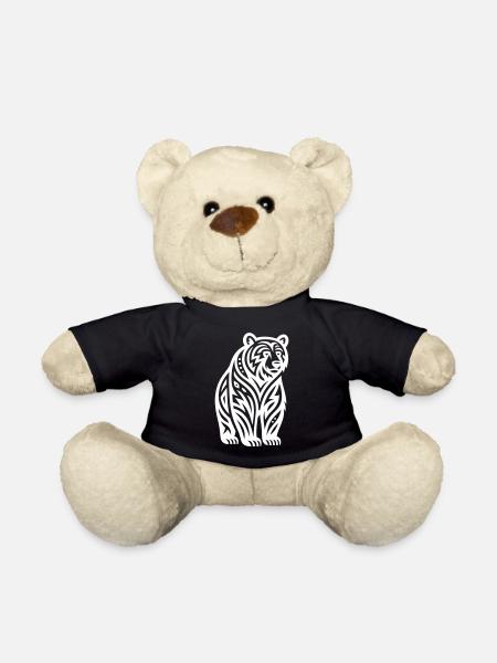Just a White Bear #2 / JustN-imal - Teddy Bear - black
