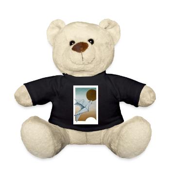 Origami Taube - Teddy - Schwarz - Vorne