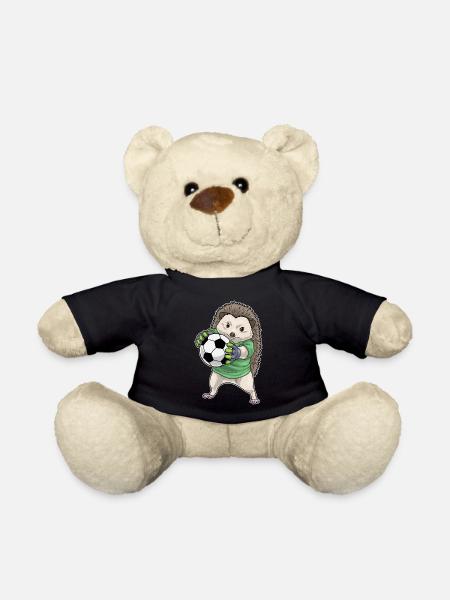 Igel Torwart Fußball Sport - Teddy - Schwarz