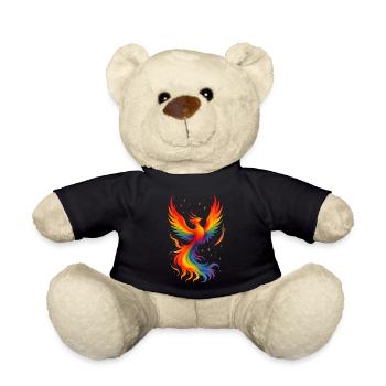 Phoenix Firebird Bird Oiseau Coloré - Nounours - noir - Devant
