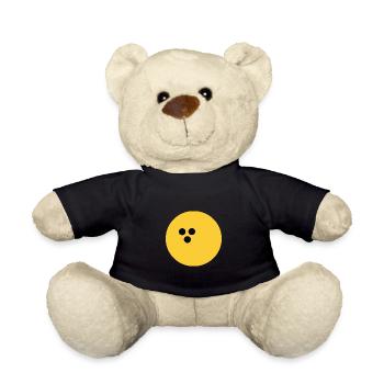 Bowlingkugel, Bowling gelb - Teddy - Schwarz - Vorne