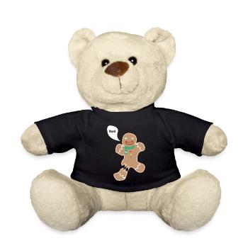 Lebkuchenmann - Bein gebrochen. - Teddy - Schwarz - Vorne