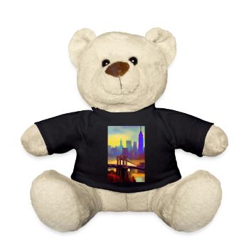 New York City Skyline - Teddy - Schwarz - Vorne