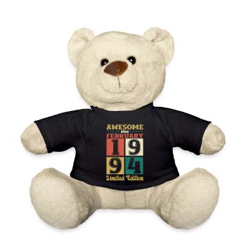 30.Geburtstag Awesome since Februar Jahrgang 1994 - Teddy - Schwarz - Vorne