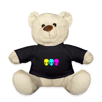 Rave Raver Techno music Techno bass Mischpult - Teddy - Schwarz - Vorne