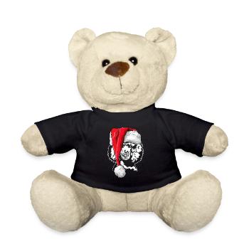 Père Noël caniche Noël Père Noël chiens Wilsigns - Nounours - noir - Devant