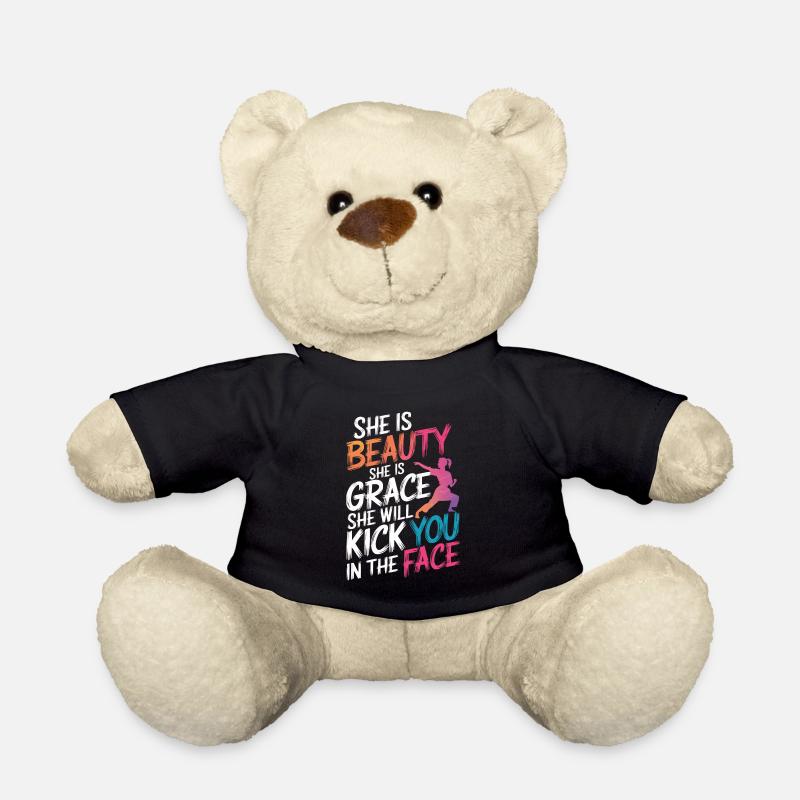 Karaté Karaté Combattant Arts Martiaux - Nounours - noir