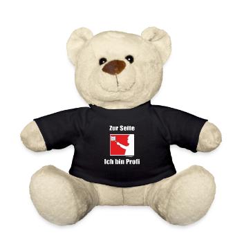 FUN - Zur Seite Elektriker - Ich bin Profi - Teddy - Schwarz - Vorne