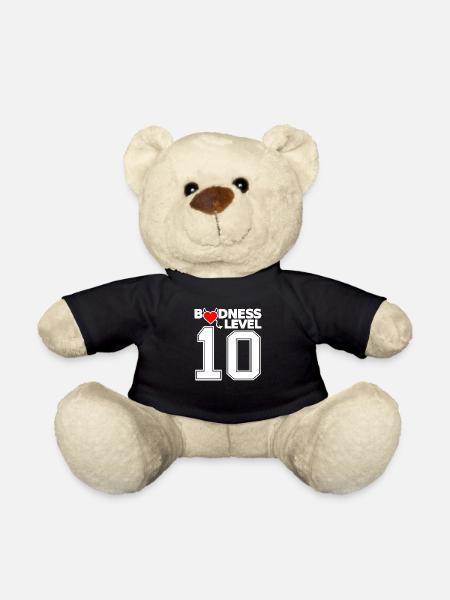 Level 10 Nummer Zahl Böse Bosheit - Teddy - Schwarz