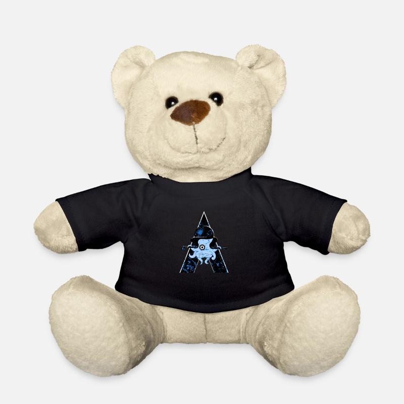A Clockwork Octopus - Teddy Bear - black