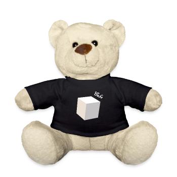 Cube 3D weiß - Teddy - Schwarz - Vorne