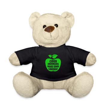 Cider Drinkers make good Lovers Apfelwein Cidre - Teddy Bear - black - Front