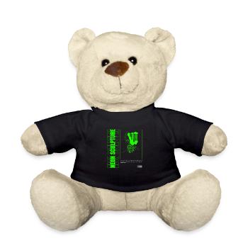 Neon Sculpture - Teddy Bear - black - Front