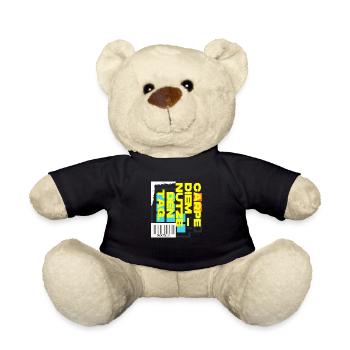 Carpe Diem Nutze den Tag - Teddy - Schwarz - Vorne