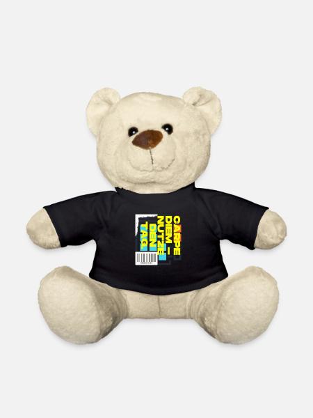 Carpe Diem Nutze den Tag - Teddy - Schwarz