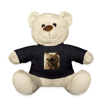 Persian cat Negan as a vampire - Teddy Bear - black - Front