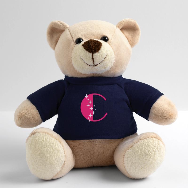 Letter C Glitter Teddy Bear