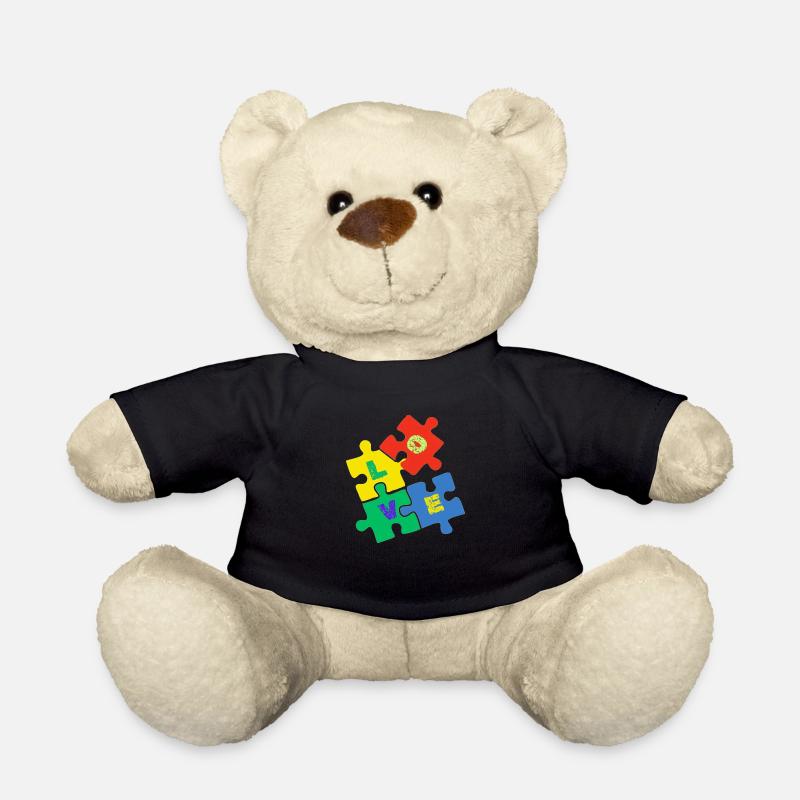 Puzzle de l’amour - Nounours - noir
