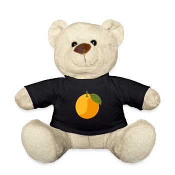 Orange - Teddy Bear - black - Front