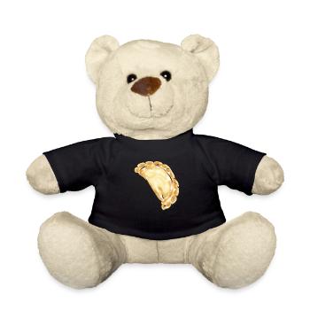 Polish Food Pierogi - Teddy Bear - black - Front